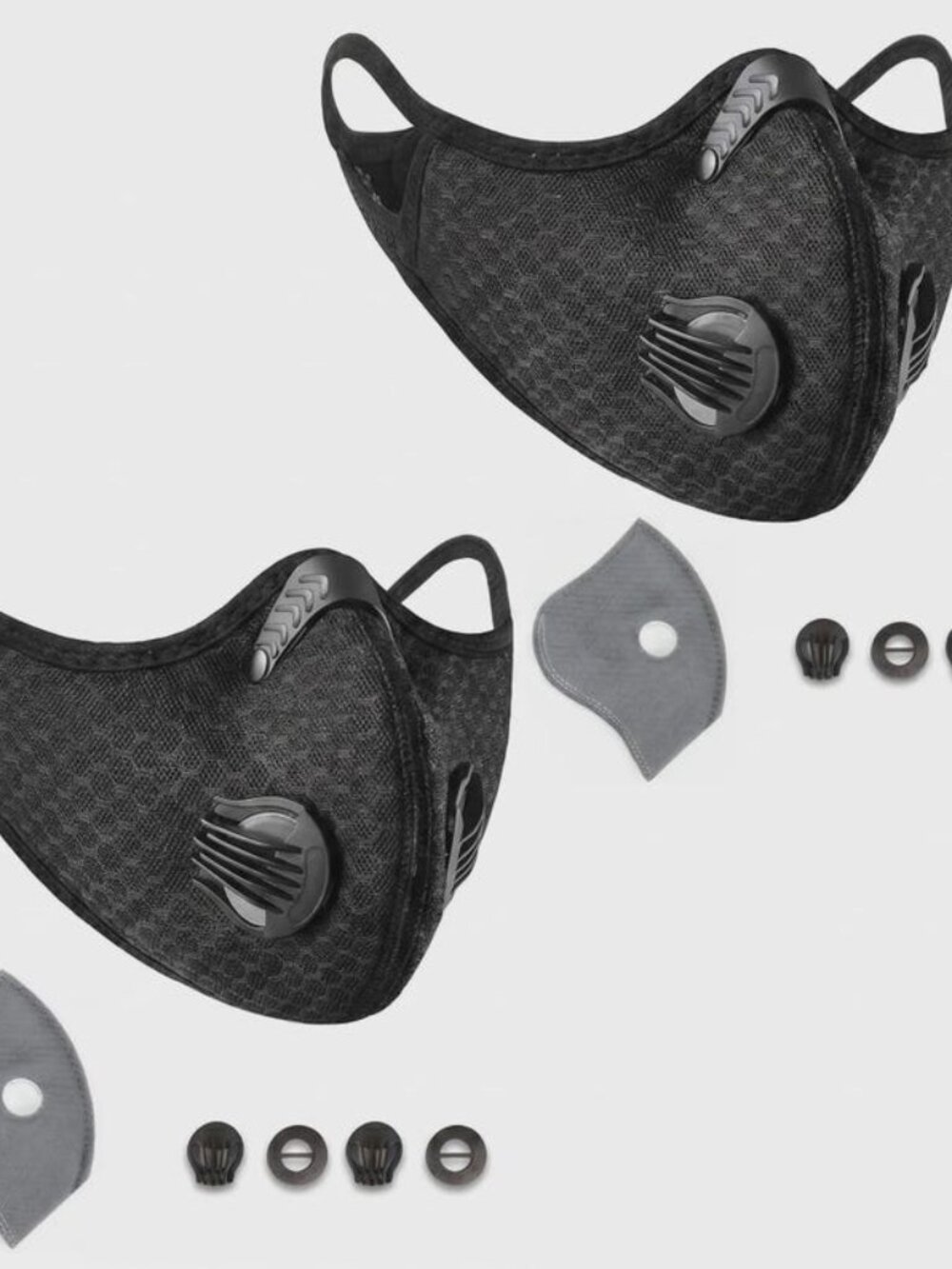 High-Performance Sports Mask with Airflow Valve (2-Pack)